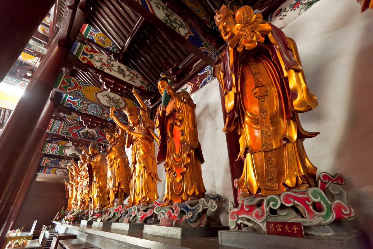 各殿鎏金古佛像 – 西园戒幢律寺